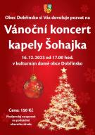 Vánoční koncert obce Dobřínsko s DH Šohajka 1